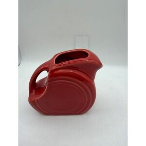 Fiesta Fiestaware Red Disc Pitcher Small Creamer Homer Laughlin USA Ceramic